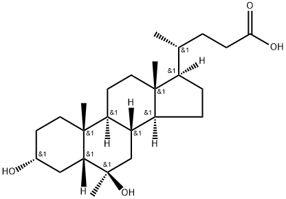 6-methylmurideoxycholic acid,123202-28-8,结构式