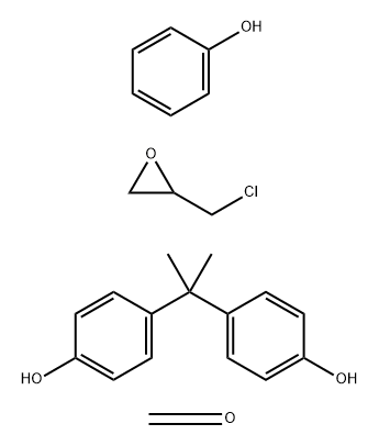 Phenol, 4,4-(1-methylethylidene)bis-, polymer with (chloromethyl)oxirane, reaction products with formaldehyde-phenol polymer glycidyl ether Struktur