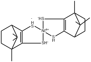 Nickle,bis[(1R,4S)-1,7,7-trimethylbicyclo[2,2,1]hept-2-ene-2,3-dithiolato(2-)-Ks2,kS3]-,(SP-4-1-)], 1232693-49-0, 结构式