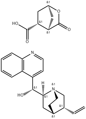 (R)-α-(5-ビニルキヌクリジン-2-イル)キノリン-4-メタノール 化学構造式