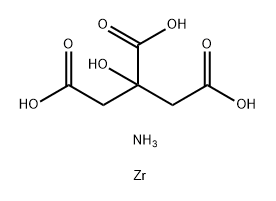 zirconium citrate, ammonium complex 结构式