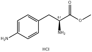 L-Phenylalanine, 4-amino-, methyl ester, hydrochloride (1:1) Struktur