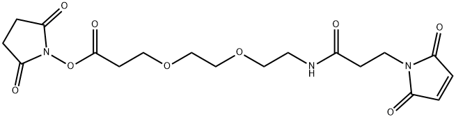alpha-MaleiMidopropionyl-oMega-succiniMidyl-24(ethylene glycol) Structure