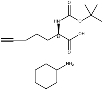 Boc-D-bishomopropargylglycine CHA salt Structure