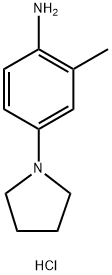 2-甲基-4-(吡咯烷-1-基)苯胺二盐酸盐, 1235439-21-0, 结构式