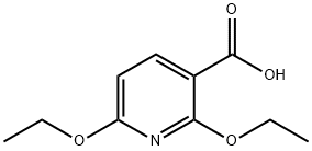 2,6-Diethoxynicotinic acid Structure