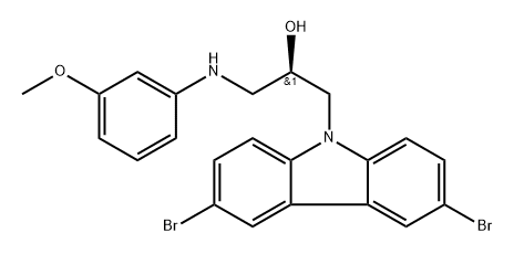 (R)-1-(3,6-DIBROMO-9H-CARBAZOL-9-YL)-3-(3-METHOXYPHENYLAMINO)PROPAN-2-OL|(R)-1-(3,6-二溴-9H-咔唑-9-基)-3-(3-甲氧基苯胺)丙-2-醇