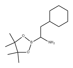 1,3,2-Dioxaborolane-2-methanamine, α-(cyclohexylmethyl)-4,4,5,5-tetramethyl- Structure