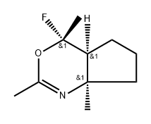 Cyclopent[d][1,3]oxazine, 4-fluoro-4,4a,5,6,7,7a-hexahydro-2,4,7a-trimethyl-, (4-alpha-,4a-alpha-,7a-alpha-)- (9CI),123766-47-2,结构式