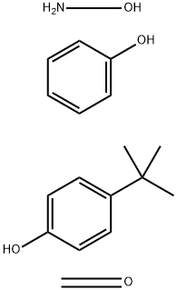 Formaldehyde, polymer with ammonium hydroxide ((NH4)(OH)), 4-(1,1-dimethylethyl)phenol and phenol Struktur