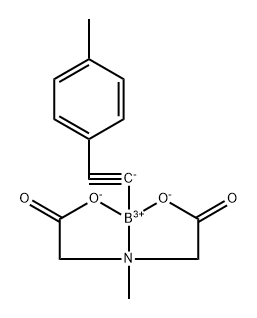 [2-(4-Methylphenyyl)ethynyl-boronic acid MIDA ester Structure
