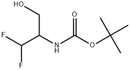 tert-butyl (1,1-difluoro-3-hydroxypropan-2-yl)carbamate 化学構造式