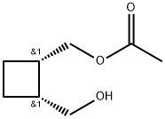 1,2-Cyclobutanedimethanol, 1-acetate, (1R,2S)- 结构式