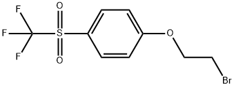 1-(2-Bromoethoxy)-4-[(trifluoromethyl)sulfonyl]benzene Structure