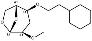 .beta.-D-ribo-Hexopyranose, 1,6-anhydro-4-O-(2-cyclohexylethyl)-3-deoxy-2-O-methyl-|