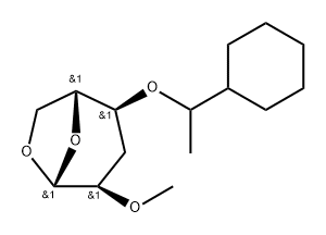 123919-20-0 .beta.-D-ribo-Hexopyranose, 1,6-anhydro-4-O-(1-cyclohexylethyl)-3-deoxy-2-O-methyl-