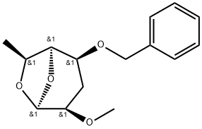 .beta.-L-manno-Heptopyranose, 1,6-anhydro-3,7-dideoxy-2-O-methyl-4-O-(phenylmethyl)-,123919-38-0,结构式