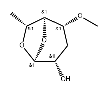 .alpha.-talo-Heptopyranose, 1,6-anhydro-3,7-dideoxy-4-O-methyl- Struktur