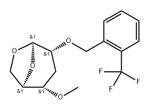 .beta.-ribo-Hexopyranose, 1,6-anhydro-3-deoxy-4-O-methyl-2-O-2-(trifluoromethyl)phenylmethyl-|