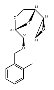 .beta.-Allopyranose, 1,6:3,4-dianhydro-2-O-(2-methylphenyl)methyl- 结构式