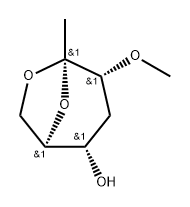 .beta.-D-ribo-2-Heptulopyranose, 2,7-anhydro-1,4-dideoxy-2-O-methyl- 结构式