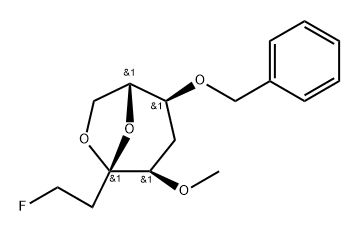 .beta.-D-ribo-3-Octulopyranose, 3,8-anhydro-1,2,5-trideoxy-1-fluoro-4-O-methyl-6-O-(phenylmethyl)-|