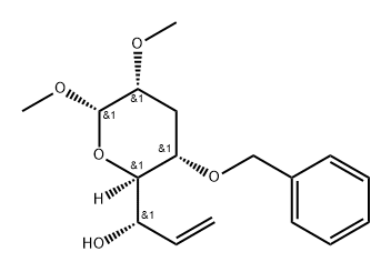 .beta.-L-talo-Oct-7-enopyranoside, methyl 3,7,8-trideoxy-2-O-methyl-4-O-(phenylmethyl)- 结构式