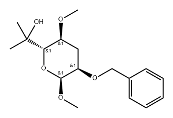 .alpha.-ribo-Heptopyranoside, methyl 3,7-dideoxy-6-C-methyl-4-O-methyl-2-O-(phenylmethyl)-|