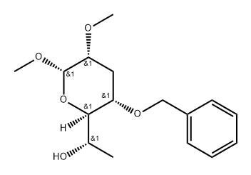 .beta.-L-talo-Heptopyranoside, methyl 3,7-dideoxy-2-O-methyl-4-O-(phenylmethyl)- 结构式