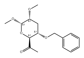 .alpha.-D-ribo-Heptopyranosid-6-ulose, methyl 3,7-dideoxy-2-O-methyl-4-O-(phenylmethyl)- 结构式