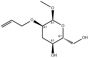 .alpha.-D-ribo-Hexopyranoside, methyl 3-deoxy-2-O-2-propenyl- Structure