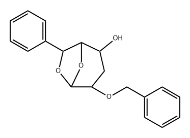 .beta.-ribo-Hexopyranose, 1,6-anhydro-3-deoxy-6-C-phenyl-2-O-(phenylmethyl)-, stereoisomer 结构式