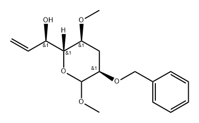 allo-Oct-7-enopyranoside, methyl 3,7,8-trideoxy-4-O-methyl-2-O-(phenylmethyl)-,123920-40-1,结构式