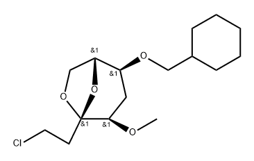 .beta.-D-ribo-3-Octulopyranose, 3,8-anhydro-1-chloro-6-O-(cyclohexylmethyl)-1,2,5-trideoxy-4-O-methyl- 结构式