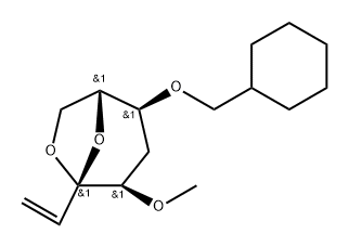 .beta.-D-ribo-Oct-1-en-3-ulopyranose, 3,8-anhydro-6-O-(cyclohexylmethyl)-1,2,5-trideoxy-4-O-methyl-|