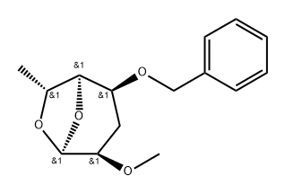 .alpha.-D-gulo-Heptopyranose, 1,6-anhydro-3,7-dideoxy-2-O-methyl-4-O-(phenylmethyl)-|