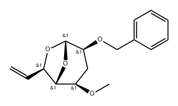 .alpha.-talo-Oct-7-enopyranose, 1,6-anhydro-3,7,8-trideoxy-4-O-methyl-2-O-(phenylmethyl)- Struktur