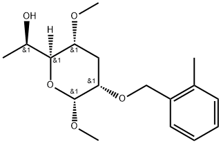 .beta.-talo-Heptopyranoside, methyl 3,7-dideoxy-4-O-methyl-2-O-(2-methylphenyl)methyl-,123921-01-7,结构式