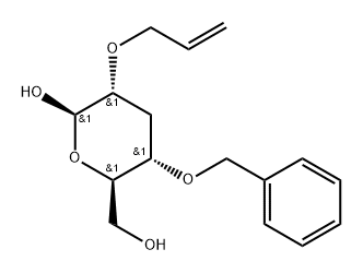 .beta.-D-ribo-Hexopyranose, 3-deoxy-4-O-(phenylmethyl)-2-O-2-propenyl- 结构式