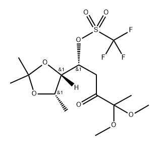 ribo-2,3-Octodiulose, 1,4,8-trideoxy-6,7-O-(1-methylethylidene)-, 2-(dimethyl acetal), trifluoromethanesulfonate|