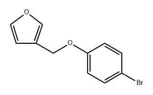 Furan, 3-[(4-bromophenoxy)methyl]- Structure