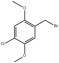 1-(bromomethyl)-4-chloro-2,5-dimethoxybenzene 化学構造式