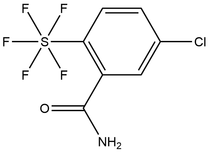 5-Chloro-2-(pentafluorosulfur)benzamide 结构式