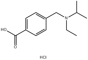 4-{[Ethyl(propan-2-yl)amino]methyl}benzoic Acid Hydrochloride Structure