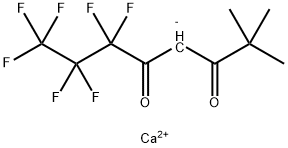 双(1,1,1,2,2,3,3-七氟-7,7-二甲基辛烷-4,6-二酮)钙盐,124053-49-2,结构式