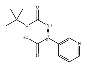 1240587-63-6 3-Pyridineacetic acid, α-[[(1,1-dimethylethoxy)carbonyl]amino]-, (αR)-