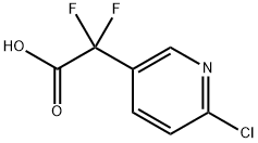 2-(6-氯吡啶-3-基)-2,2-二氟乙酸,1240618-39-6,结构式