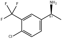 Benzenemethanamine, 4-chloro-α-methyl-3-(trifluoromethyl)-, (αS)-,1241680-34-1,结构式