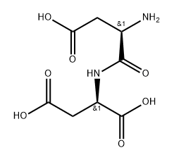 D-Aspartic acid, D-α-aspartyl- Structure