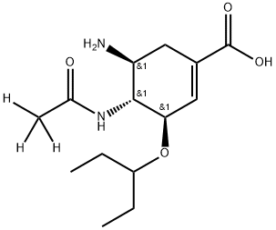 奥司他韦酸-D3,1242184-43-5,结构式